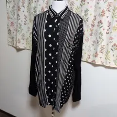 おしゃれな長袖シャツ ブラック