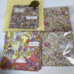 ブランド　小花柄ハンカチ 3枚セット（ツモリチサト1枚、リバティ2枚）