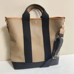 TOPKAPI ネオレザー トートバッグ ショルダー付｜縦型A4｜カーキブラウン