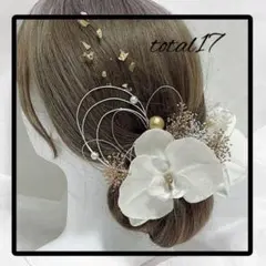 髪飾り＊成人式＊結婚式＊卒業袴＊ドライフラワ＊水引＊振袖＊胡蝶蘭＊