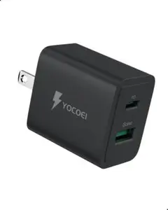 ○USB急速充電器 2ポート USB-A USB-C PD対応 PSE認証 耐熱