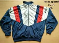 【le coq sportif 】メンズXL ジャージ ジャケット ネイビー