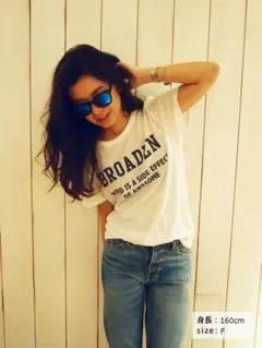 新品未使用タグ付き★定価4,490円☆Ungrid　BROADENプリントTee