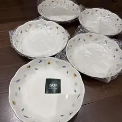 Adam & Eve 花柄皿 5枚セット カレー皿 たち吉