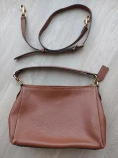 COACH ショルダーバッグ ブラウン レザー