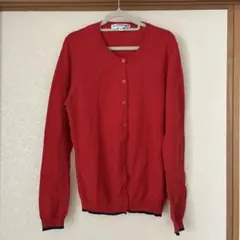 UNIQLO INES DE LA FRESSANGE 赤 長袖カーディガン L