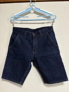 BEAMS LIGHTSビームスライツデニム ハーフ パンツ 濃紺 Ｍサイズ