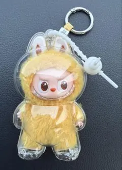 LabubuラブブPIN FOR LOVEイエローPOPMART正規品ケース付