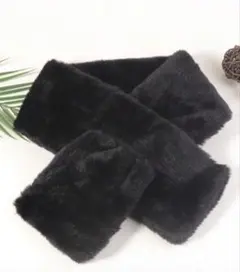 ☆当日発送☆子供用 あったか ふわふわマフラー 黒