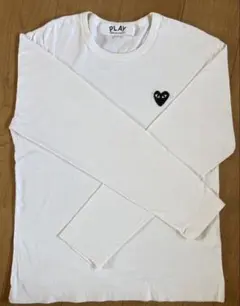 PLAY COMME des GARCONS 長袖 Tシャツ ホワイト M - メルカリ