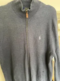 ポロ ラルフ ローレンのジップアップニットカーディガン