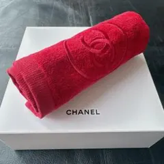 【新品未使用】レッド　CHANEL シャネル ハンドタオル 非売品のサムネイル
