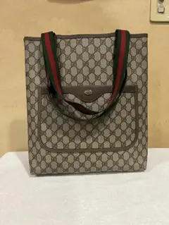 【良品】GUCCI オールドグッチ GGスプリーム トートバッグ シェリー