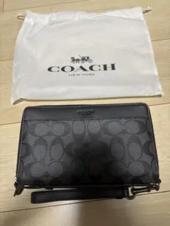 【COACH 新品】　ダブル ジップ トラベル オーガナイザー・シグネチャー