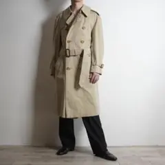 90s Aquascutum トレンチコート 裏地チェック ベージュ/AZ201