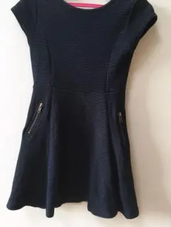 ZARA ワンピース　紺　128センチ　卒園式　入学式　七五三　セレモニー