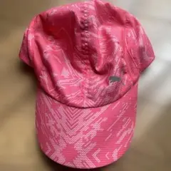 PUMA 幾何学模様 ピンクキャップ