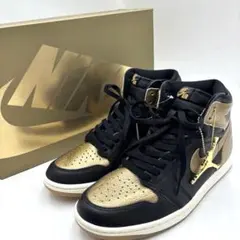 未使用級✨ ナイキ エアジョーダン1 レトロ HIGH OG ゴールド 26.5