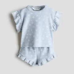 H&M ADORABLES プリントパイル2アイテムセット