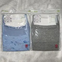 UNIQLO コットンメッシュキャミソール　110 3Pセット×2