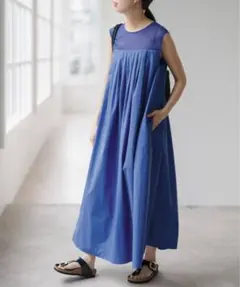 新品✨【川上桃子さんコラボ】口一切り替えワンピース - メルカリ