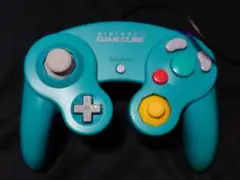 【ジャンク】ゲームキューブ　コントローラー【エメラルドブルー】