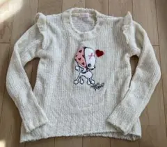 メゾピアノ　セーター　アイボリー　ホワイト　140 トレーナー