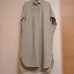 UNIQLO ベージュ ロングシャツワンピース Sサイズ