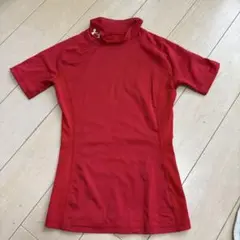 UNDER ARMOUR レッド ハイネック Tシャツ YSM