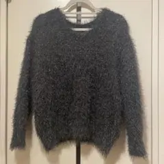 HEYUMM グレーラメ 長袖セーター