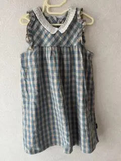 SHEIN チェック柄 ノースリーブ 원피스 120