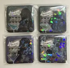 鬼滅の刃 モクテルバー ロト グリッター缶バッジ　時透　不死川　伊黒　宇髄