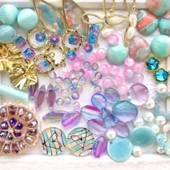 パーツアソート*ピンク&ライトブルー