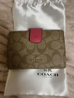 COACH財布二つ折り　保存袋付き