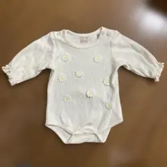 petit main お花のロンパース