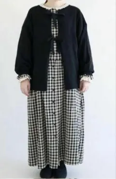 サマンサモスモス　ギンガムチェック柄ワンピース