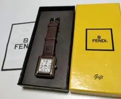 【稼働】FENDI フェンディ ローマン 1925 スクエア QZ 純正ベルト FENDI フェンディ ローマン 1925 スクエア QZ 純正ベルト ズッカ