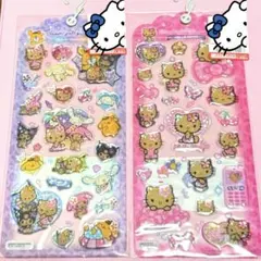 しまむら★ハローキティ 日焼けキティ＆ラブベリ コラボシールの3点セット‼️