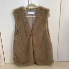 JEANASIS ファーベスト ノースリーブ