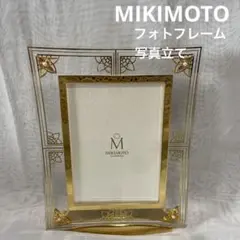 MIKIMOTO パール　フォトフレーム ゴールド　写真立て　壁掛け　未使用