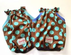 フレブル服　ハンドメイド　バルーンキャミタンク チョコドット　　ぼんぼん様専用