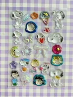 正規品　スヌーピー ボンボンドロップシール