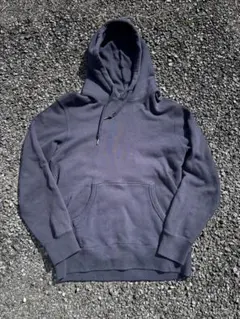 00s UNIQLO ナス紺 サンフェード プルオーバーパーカー