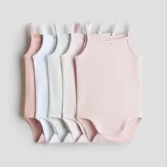 H&M コットンボディスーツ　5枚セット