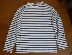 90s OLD UNIQLO ボーダー ロンT y2k XL 紺タグ