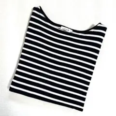 LEPSIM レプシィム　ボーダーロンT フリーサイズ