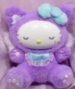 ハローキティ ファインフェイスキャット パープル