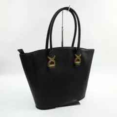 LANCEL レザーハンドバッグ ゴールド金具 ブラックのサムネイル