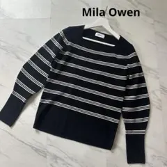 未使用　Mila Owen ミラオーウェン　ストライプ 長袖ニット