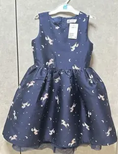 H&M ジャガードユニコーンドレス 130 新品タグ付き